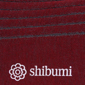 Knee Socks Shadow Stripes Cherry Grey Pure Cotton