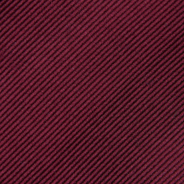Plain Repp Bespoke Silk Tie - Burgundy