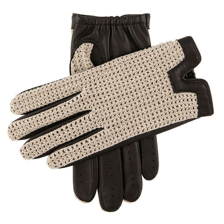 Men S Heritage Crochet Back Leather Driving Gloves