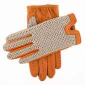 Men S Heritage Crochet Back Leather Driving Gloves