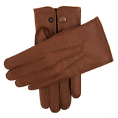 Men S Heritage Three Point Cashmere Lined Deerskin Leather Gloves