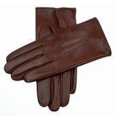 Men's Heritage Three-Point Silk-Lined Leather Gloves