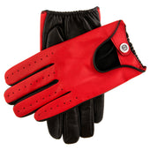 Men S Heritage Two Colour Leather Driving Gloves