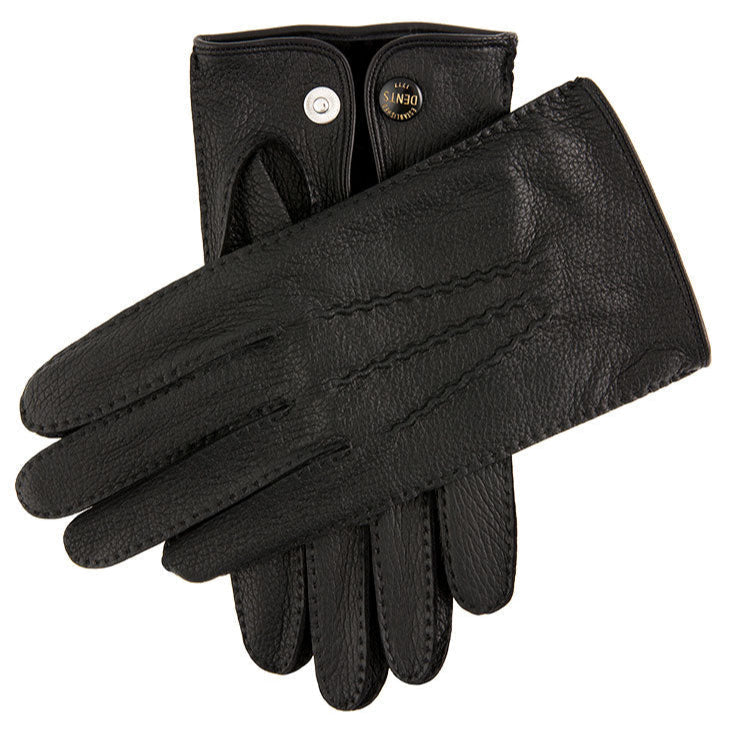 Men S Heritage Handsewn Three Point Deerskin Leather Gloves