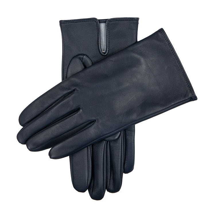 Men S Heritage Touchscreen Silk Lined Leather Gloves