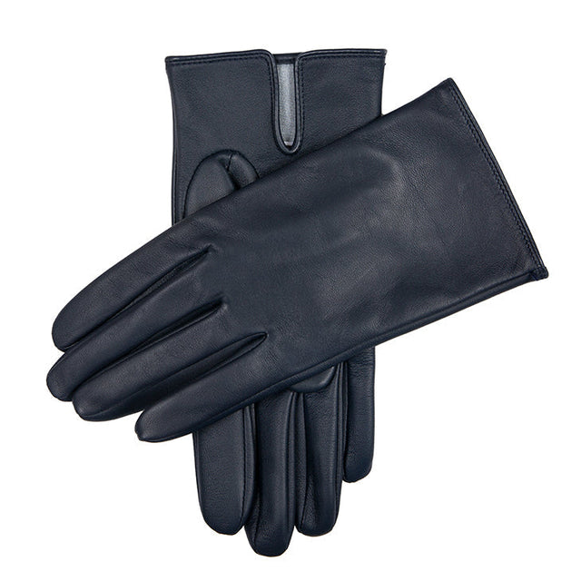 Men’s Heritage Touchscreen Silk-Lined Leather Gloves
