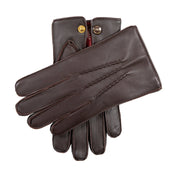Men S Heritage Touchscreen Three Point Fur Lined Leather Gloves