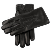 Men S Heritage Three Point Cashmere Lined Leather Gloves With Colour Contrast Details