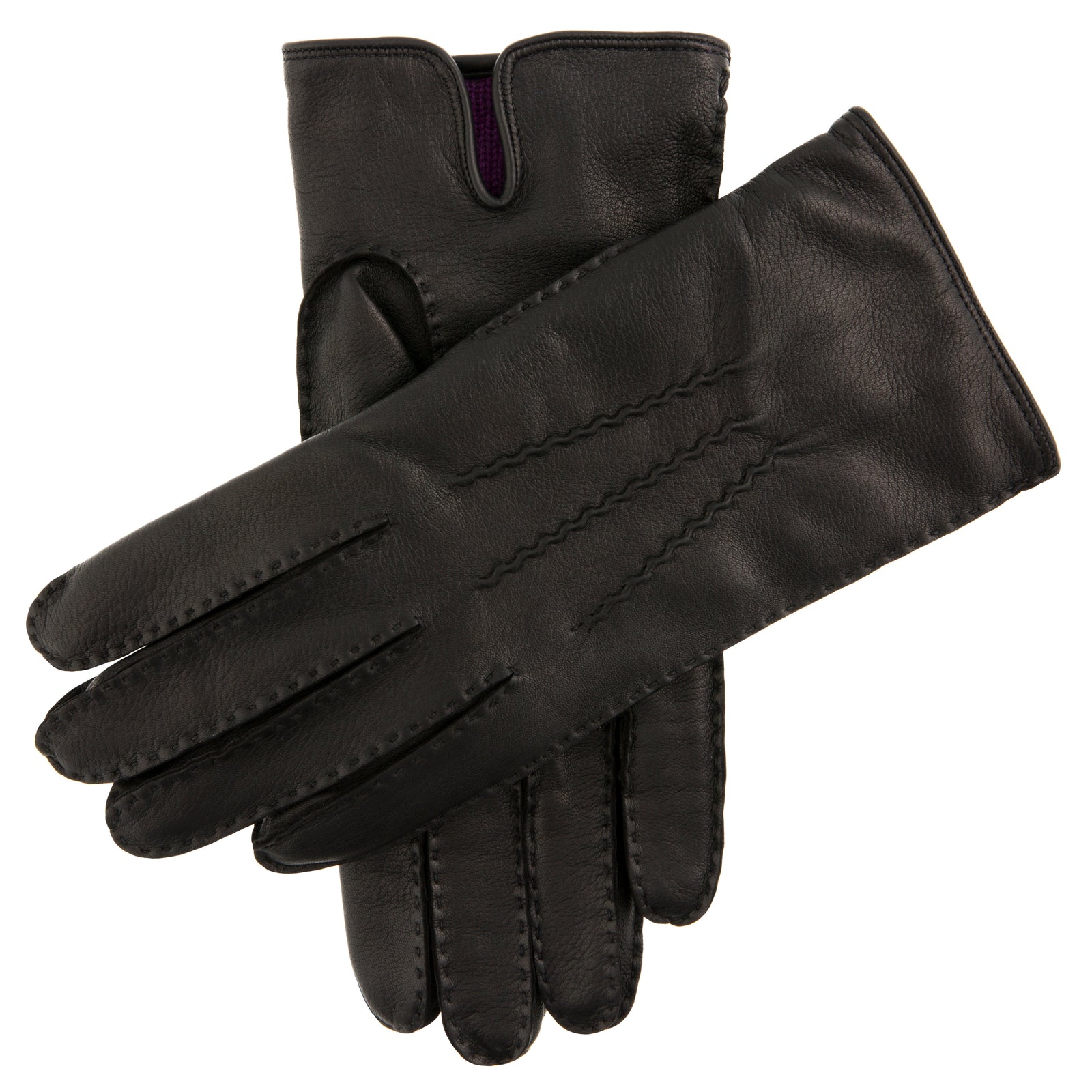 Men S Heritage Handsewn Three Point Cashmere Lined Leather Gloves
