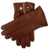 Men S Heritage Three Point Fur Lined Leather Gloves