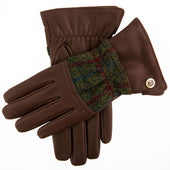 Men S Heritage Cashmere Lined Harris Tweed And Deerskin Leather Gloves