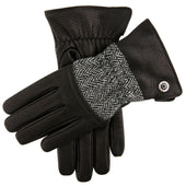 Men S Heritage Cashmere Lined Harris Tweed And Deerskin Leather Gloves