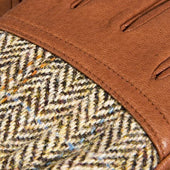 Men S Heritage Cashmere Lined Harris Tweed And Deerskin Leather Gloves