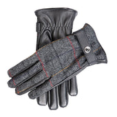 Men S Heritage Cashmere Lined Abraham Moon Tweed And Deerskin Leather Gloves