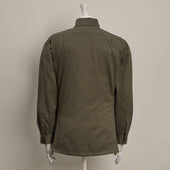 Six Pocket Lightweight Cotton Travel Jacket In Lovat
