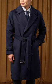 Double Breasted Belted Overcoat Final Sale