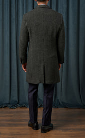 Green Prince Of Wales Check Overcoat Final Sale