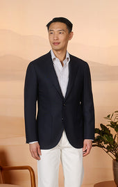 Navy Hopsack Moro Sportcoat
