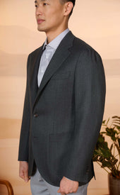 Medium Grey Hopsack Moro Sportcoat