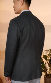 Medium Grey Hopsack Moro Sportcoat