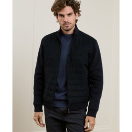 Shannon Rib Jacket in Navy | Men's Quilted Jacket |