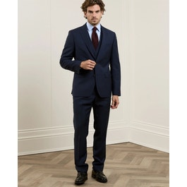 Grafton Wool 2 Piece Suit Navy Glencheck | Magee 1866