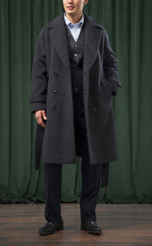 Double Breasted Belted Overcoat Final Sale