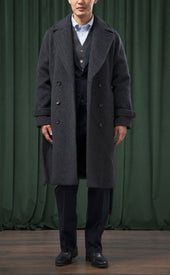 Double Breasted Belted Overcoat Final Sale