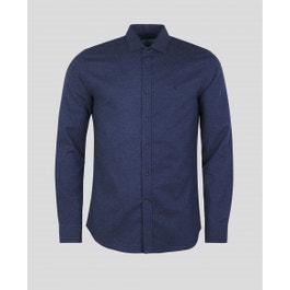 Dunross Cotton Shirt in Navy | Men's Casual Shirts | Magee 1866