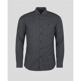 Dunross Cotton Shirt in Grey | Men's Casual Shirts | Magee 1866
