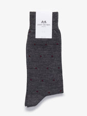 Grey & Burgundy Socks