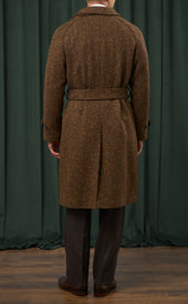 Donegal Herringbone Balmacaan Coat Final Sale
