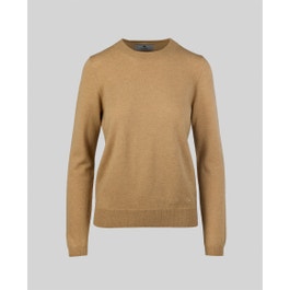 Jane Merino Crew Knit Jumper in Camel Magee 1866