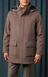 Taupe Soft Parka