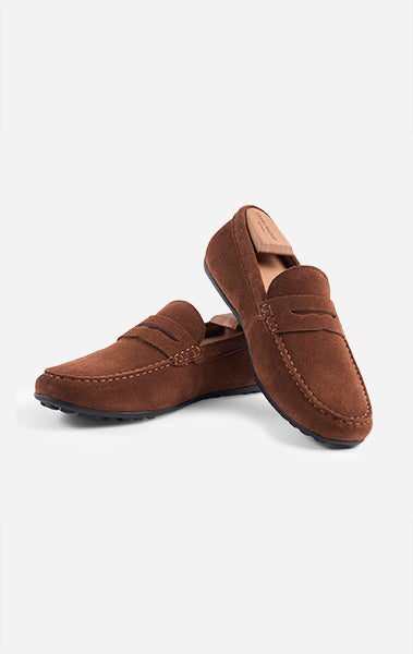 Medium Calf Suede Driving Shoe