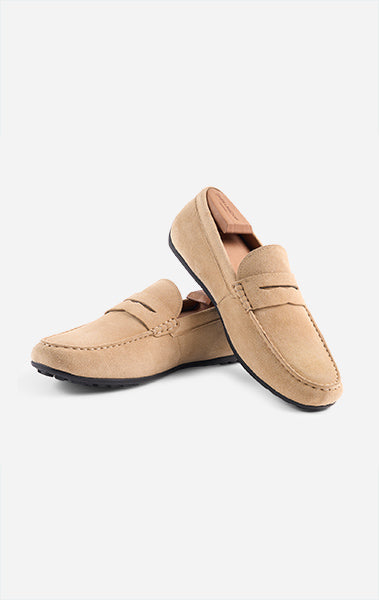 Calf Suede Driving Shoe