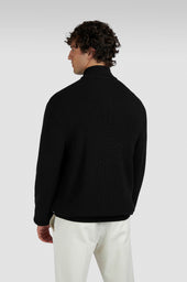 Zip Up Cardigan In Tech Wool