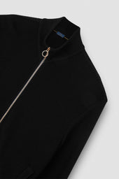 Zip Up Cardigan In Tech Wool