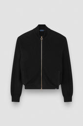 Zip Up Cardigan In Tech Wool