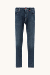 Red Rivet jeans in Giza cotton