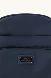 Leather Trimmed Nylon Messenger Bag