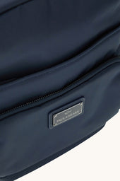 Leather Trimmed Nylon Messenger Bag