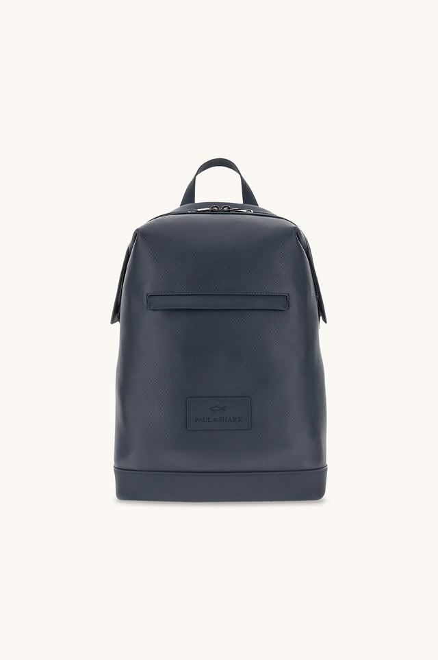 Tumbled leather backpack