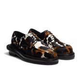 Golf Derby J.M. Weston x sacai [Men Hairy calfskin with cow pattern]