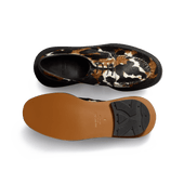 Golf Derby J.M. Weston x sacai [Men Hairy calfskin with cow pattern]