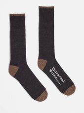 Charcoal Alpaca Wool Alpaca Sock