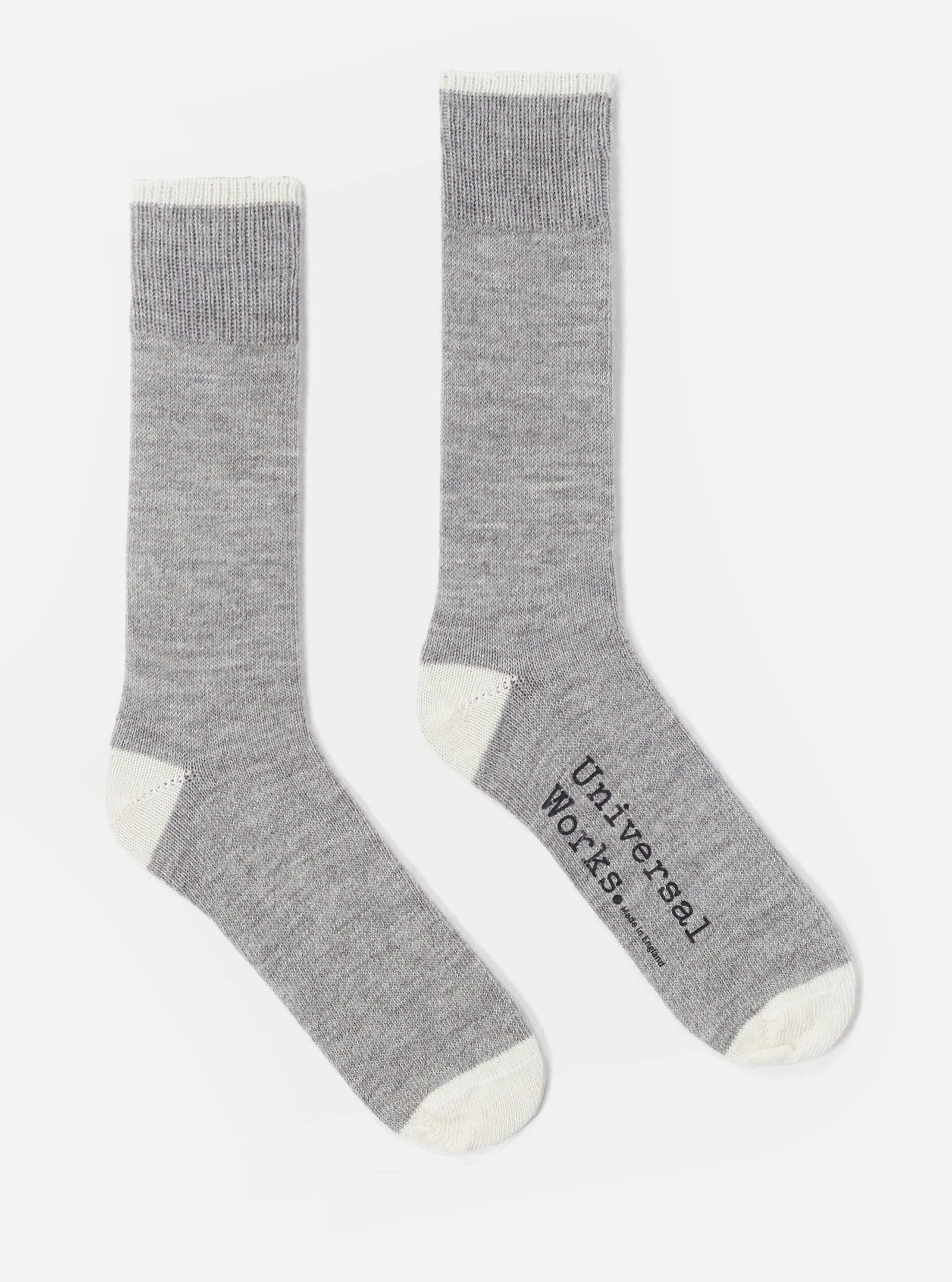 Grey Marl Alpaca Wool Alpaca Sock