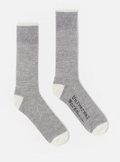 Grey Marl Alpaca Wool Alpaca Sock