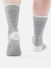 Grey Marl Alpaca Wool Alpaca Sock