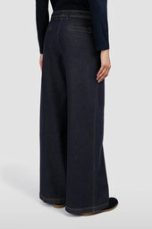 Stretch Cotton Trousers With Effect